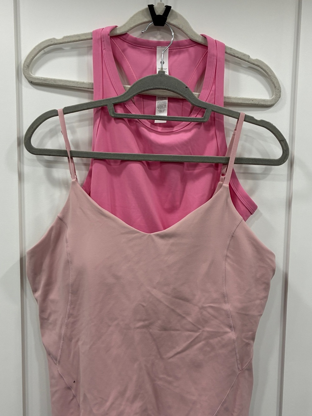 Lululemon Pink Tank Bundle Size 14 Align Waist Length Racerback + Cami Shelf Bra